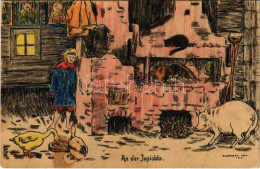 T2/T3 An Der Jasiolda / WWI German Military Art Postcard, Hand Painted S: Schellmann - Unclassified