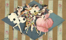 ** T1 Ballet Dancers, Italian Art Postcard; Ballerini & Fratini 256. S: Chiostri - Sin Clasificación