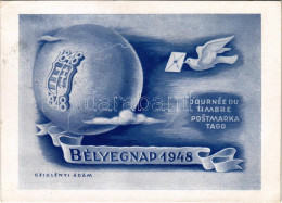 T2/T3 1948 Bélyegnap / Hungarian Stamp Day + So. Stpl S: Cziglényi Ádám (EK) - Non Classificati