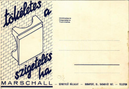 ** T2/T3 Tökéletes A Szigetelés Ha Marschall. Szigetelő Vállalat Reklámja. Budapest XI. Sasadi út 167. / Hungarian Insul - Non Classés