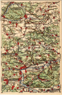 ** T2 German Map With Blankenburg, Blankenhain, Rudolstadt, Etc. Wona-Karten. Lith. V. Hennig U. Grasmück Litho - Non Classificati