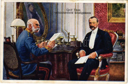 T3/T4 1916 Gróf Tisza Miniszterelnök Kihallgatáson Ferenc Józseffel / Count Tisza Hungarian Prime Minister With Franz Jo - Sin Clasificación