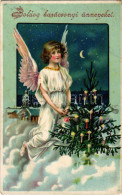 T2/T3 1908 Boldog Karácsonyi ünnepeket! / Christmas Greeting. Litho (EK) - Non Classificati