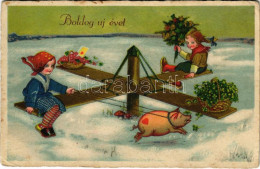 * T2/T3 Boldog új évet / New Year Greeting. WSSB 9378. Litho (EK) - Zonder Classificatie