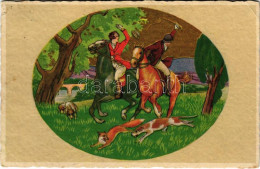 * T2/T3 Rókavadászat. Olasz Művészlap / Fox Hunting, Italian Art Postcard. CCM2604-3. (EK) - Non Classificati