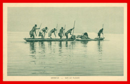 * Zambèze * En Pirogue - Sur Le Fleuve - Transport - Animée - Edit. BRAUN - Société Des Missions Evangéliques - Zambie