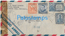 225559 GUATEMALA CITY COVER CANCEL YEAR 1944 CENSORED REGISTERED CIRCULATED TO US NO POSTAL POSTCARD - Guatemala