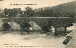 CPA - GOUAREC (ENV.) - VIEUX PONT DE L'ABBAYE DE BON-REPOS - CANAL DE NANTES A BREST - Gouarec