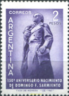 726719 HINGED ARGENTINA 1961 150 ANIVERSARIO DEL NACIMIENTO DE DOMINGO F. SARMINETO - Unused Stamps