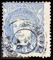 Málaga - Edi O 107 - 50 Milm.- Mat Fech. Tp. II "Antequera" - Used Stamps