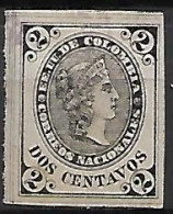 COLOMBIE   -   1881 .  Y&T N° 66 Oblitéré  . Liberté - Colombie