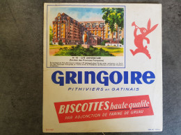 Buvard  Biscottes GRINGOIRE Pithiviers En Gatinais Vermillon - Biscotti