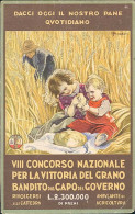 BUSI SIGNED 1930s ADVERTISING POSTCARD - VIII CONCORSO NAZIONALE PER LA VITTORIA DEL GRANO -  (5405) - Busi, Adolfo