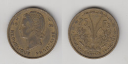 AFRIQUE OCCIDENTALE FRANCAISE  - 25 FRANCS 1956 - África Occidental Francesa