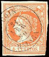 Málaga - Edi O 52 - 4 C.- Mat Fech. Tp. II "Coín" - Used Stamps