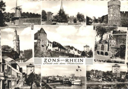 72321226 Zons Muehlenturm Feldstr Kraetschenturm Judenturm Rheinfront Freilichtb - Dormagen