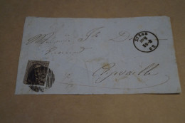 Bel Envoi,très Belle Oblitération Poste N° 73 ,Liège 1862 - Postmarks - Lines: Distributions