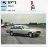 Bristol Brigand  -  1982  - Voiture De Luxe -  Fiche Technique Automobile (GB) - Autos