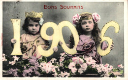 K1403 - ENFANTS - 1906 - BONS SOUHAITS - Groupes D'enfants & Familles