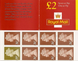 GREAT BRITAIN, FOLDED BOOKLET, 1999, FW 11, - Booklets