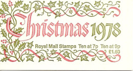 GREAT BRITAIN, FOLDED BOOKLET, 1978, FX 1, Christmas - Booklets