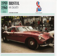 Bristol 406 Zagato  -  1959  - Voiture De Sport -  Fiche Technique Automobile (GB) - Coches