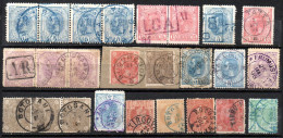 2670. ROMANIA CLASSIC STAMPS LOT, SOME INTERESTING POSTMARKS,FEW LIGHT FAULTS. - Gebruikt