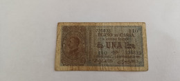 Rare Billet D'Italie : 1 Lire 1914 - Italia – 1 Lira