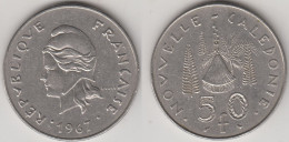 50 FRANCS 1967 - NOUVELLE CALEDONIE - Nieuw-Caledonië