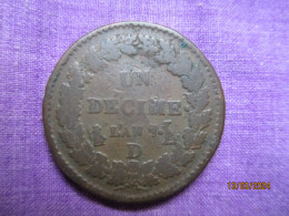 France: Un Décime An 7 (1798) - Lyon - 1795-1799 Direktorium