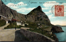N°1821 V -cpa Gibraltar Sugar Loaf Peak And Governor's Cottage- - Gibraltar