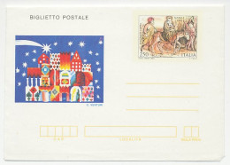 Postal Stationery Italy 1982 Jesus Christ - Mary - Joseph - Noël