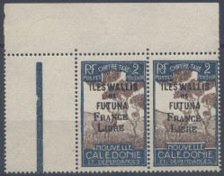 Wallis Et Futuna - Paire Interpanneau Yvert Taxe N° 24 Neuf Et Luxe (MNH) - Cote 166 Euros - Postage Due