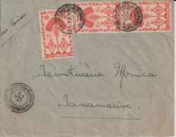 1947 - MADAGASCAR - SERIE DE LONDRES - ENV. De BELLO SUR TSIRIBIHINA !! => TANANATIVE - Cartas & Documentos