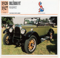 Blériot Whippet -  1920 - Voiture Populaire -  Fiche Technique Automobile (GB) - Autos