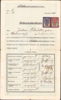 Abiturietenkurs 1923 Graz Austria School Certificate For Transylvanian Saxon From Hammersdorf (Gușterița) A772 - Collections