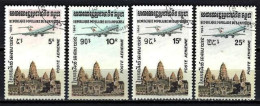 Kampuchea 1984 Avions (60) Yvert N° PA 32 à 35 Oblitéré Used - Kampuchea