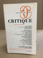 Revue Critique N) 361-362 / Roland Barthes - Non Classés
