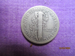 USA Dime 1923 (silver) - 1916-1945: Mercury (Mercure)
