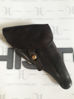 Holster For Swiss Military Revolver Model 1882, No Markings, Black Leather - Old Books