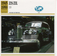 Zis/Zil 110   -  1952  - Voiture De Prestige -  Fiche Technique Automobile (URSS) - Autos