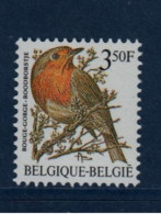 Belgique België, **, Yv 2223, Mi 2275x, SG 2847a, Rouge-gorge Familier, - Neufs