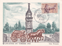 Journée Du Timbre 1963, Lille, Char Romain - Tag Der Briefmarke