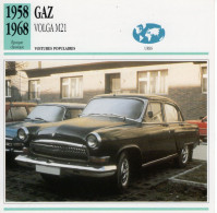GAZ Volga M21  -  1960  - Voiture Populaire -  Fiche Technique Automobile (URSS) - Auto's
