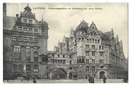 Allemagne  - Leipzig -  Verwaltungsgebaude  Mit  Verbindung Zum Neuen Rathaus - Waldenburg (Sachsen)