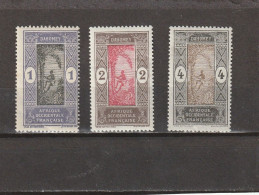 DAHOMEY   1913 -17   Y.T. N° 43  à  55A   Incomplet  NEUF*  Frais De Gestion Compris - Benin - Dahomey (1960-...)