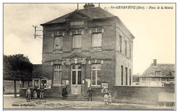 Ste-Genevieve (Oise) - Place De La Mairie (animée) - Paiement Par MANGOPAY Uniquement - Sainte-Geneviève