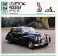 Armstrong-Siddeley Sapphire 346  -  1952  - Voiture De Luxe -  Fiche Technique Automobile (GB) - Cars