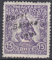 Hongrie Banat Bacska 1919 Mi 4 * Timbre De Bienfaisance   (A10) - Banat-Bacska