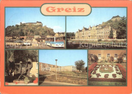 72316963 Greiz Thueringen Busbahnhof Elstersteig Faschismusdenkmal Blumenuhr Gre - Greiz